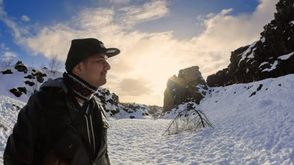 Me, JP Esteban, in snowy Iceland.