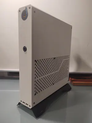 A view of the opposite side of the modified case, which is untouched.